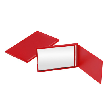 Pocket mirror, red, product image (2)