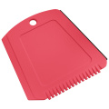 Ice scraper made from recycled plastic „Alpha“, recycling. red