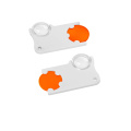 Shopping trolley token holder, orange