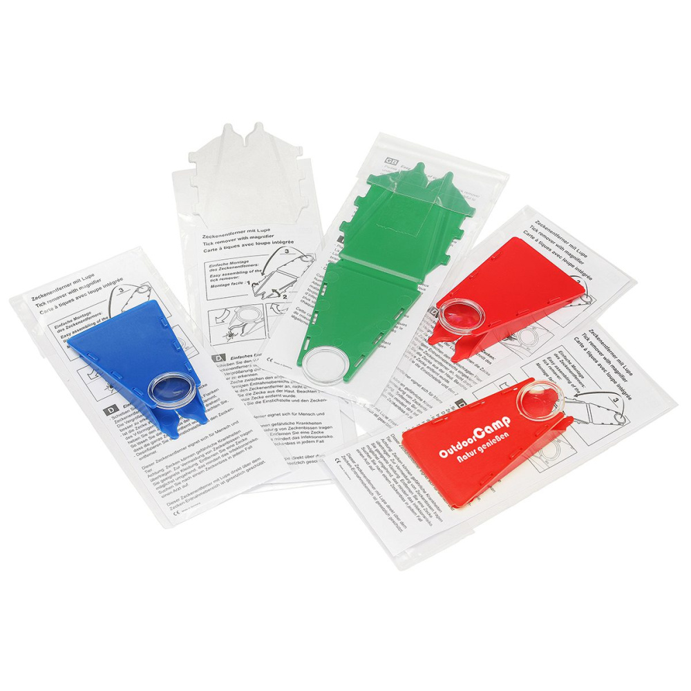 Tick remover with magnifier, green, product image (1)
