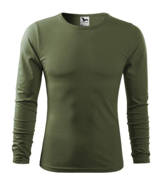 MALFINI Fit-T LS – T-shirt men’s, khaki, S, product image (2)