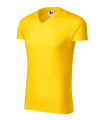MALFINI Slim Fit V-neck – T-shirt men’s, yellow