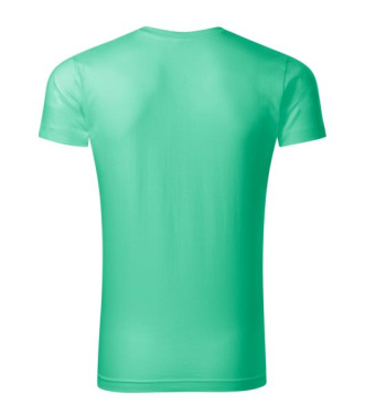 MALFINI Slim Fit V-neck – T-shirt men’s, mint, S, product image (3)