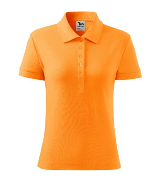 MALFINI Cotton Heavy – Polo Shirt women’s, tangerine orange, XS, product image (2)