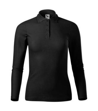 MALFINI Pique Polo LS – Polo Shirt women’s, black, XS, product image (2)