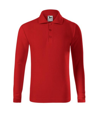 MALFINI Pique Polo LS – Polo Shirt Kids, red, 158 cm/12 years, product image (2)