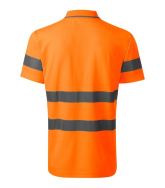 RIMECK HV Runway – Polo Shirt unisex, fluorescent orange, S, product image (3)