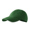 MALFINI Sandwich 6P – Cap unisex, bottle green