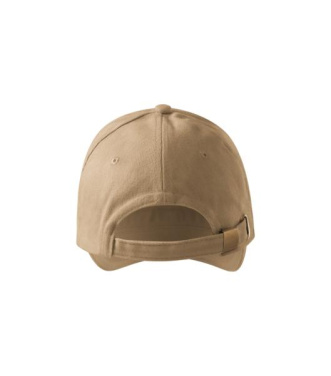 MALFINI Sandwich 6P – Cap unisex, sand, adjustable, product image (3)