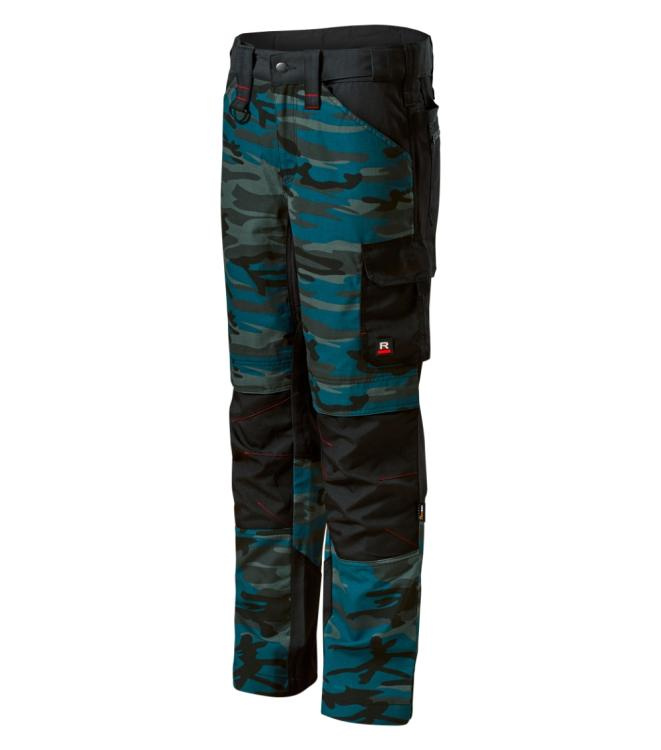RIMECK Vertex Camo – Work Trousers men’s, camouflage petrol, 44, product image (1)