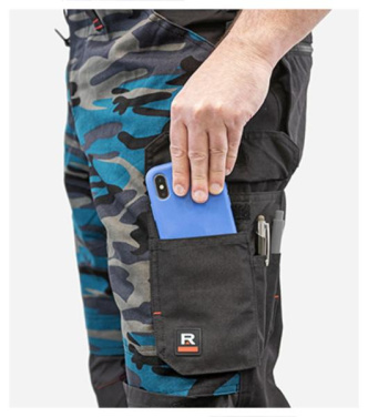 RIMECK Vertex Camo – Work Trousers men’s, camouflage petrol, 44, product image (3)