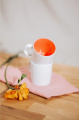 KOPP Emma 25 cl – mug, matt white/orange 021