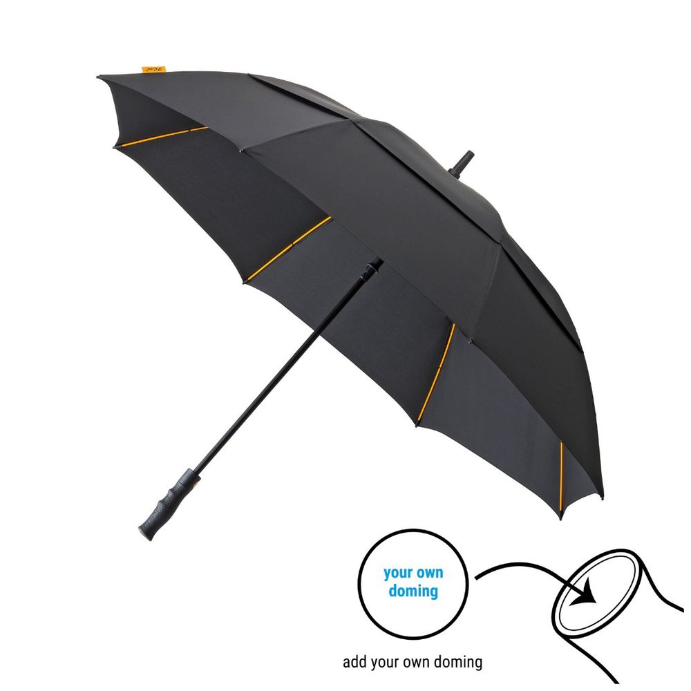 FALCONE GP-76-ND storm umbrella, black, Ø 130 cm, product image (1)