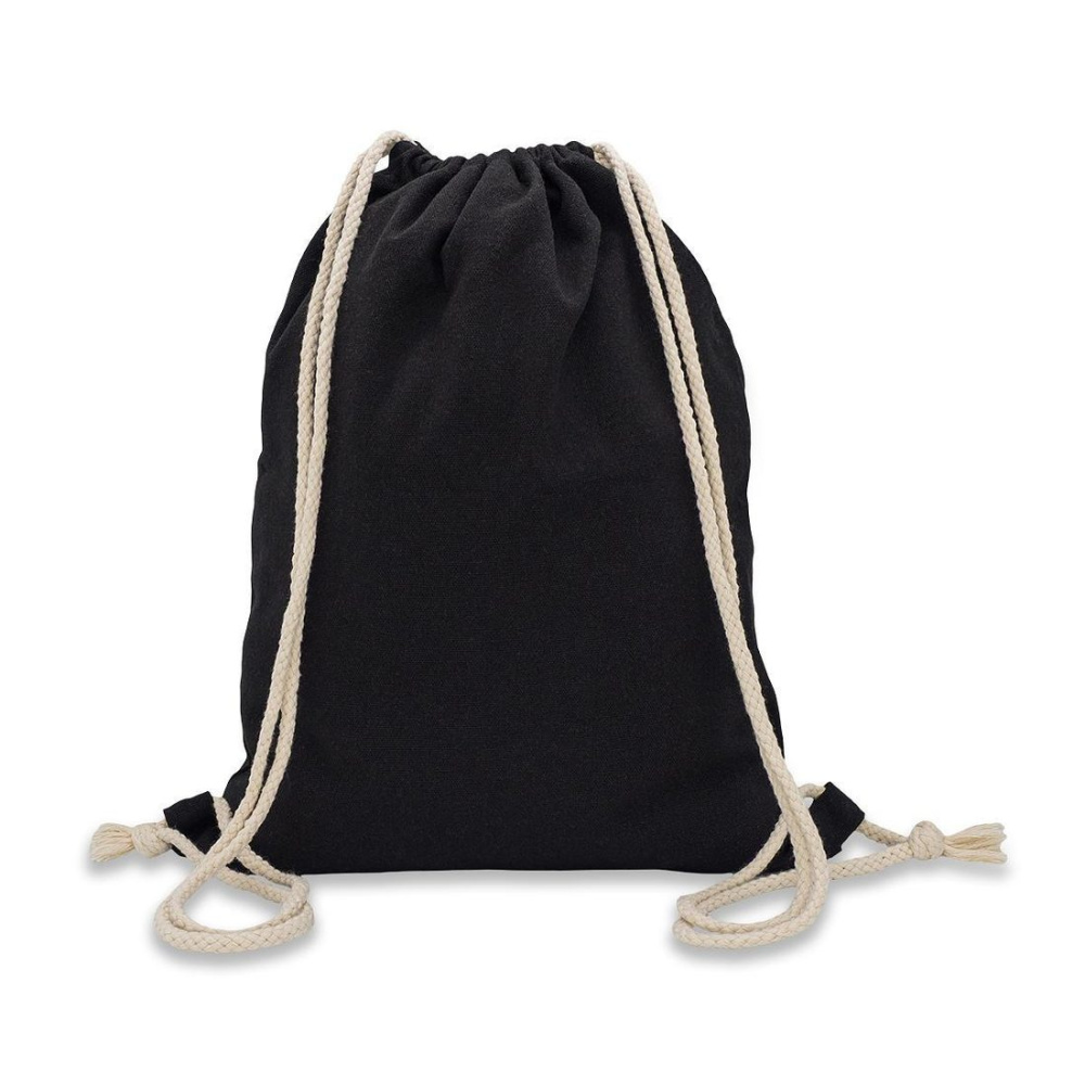 Preston 340 g/m2 cotton backpack, black, product image (1)