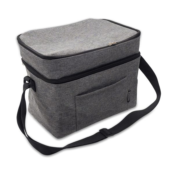 Gabri RPET insulated lunch bag, grey, product image (1)