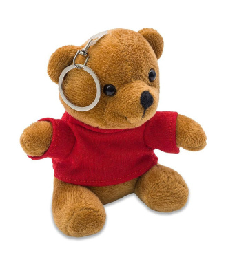 Ollie teddy keyring, red, product image (3)
