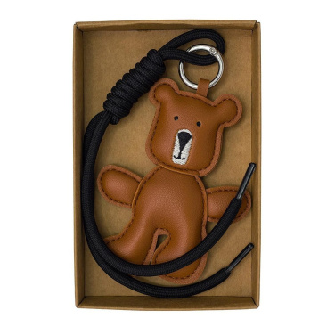 Caramel teddy keyring, brown, product image (2)