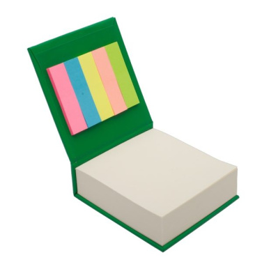 Paper note block, green, product image (4)