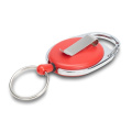 Ski-pass with carabiner, red