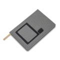 Irun notepad with pocket, grey