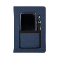 Irun notepad with pocket, dark blue