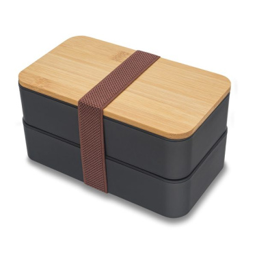 1000 ml Victor double lunch box, black, product image (4)