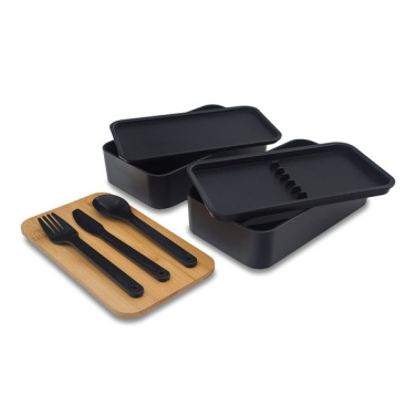 1000 ml Victor double lunch box, black, product image (3)