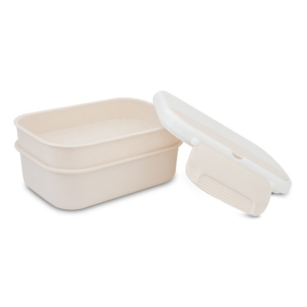 1200 ml Healthyway lunch box, beige, product image (1)