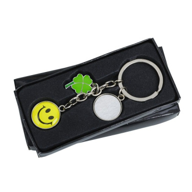 Luck metal keyring, silver, product image (3)