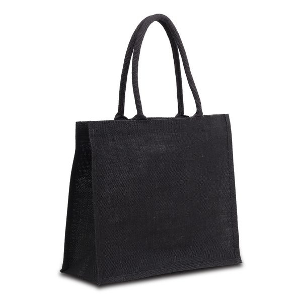 Nice Shopper jute shopping bag, black, product image (1)