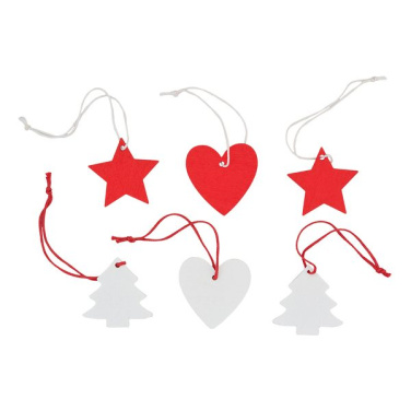 Set of wooden Christmas decorations, beige, product image (3)