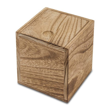 Silia candle in a wooden box, brown, product image (4)