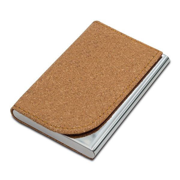 Torre business card holder, brown, product image (1)