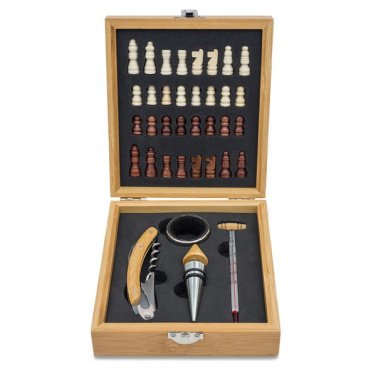Abruzzo chess and wine set, beige, product image (2)