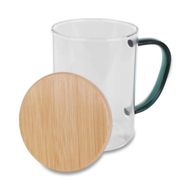 Ceylon borosilicate glass mug, colorless, product image (3)