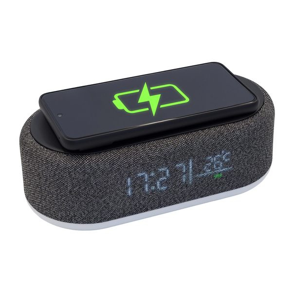 Richi Wireless charger with a light, black, product image (1)