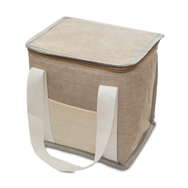 Loni insulated juta lunch bag, beige, product image (1)