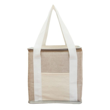 Loni insulated juta lunch bag, beige, product image (3)