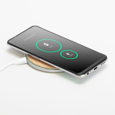 Top Bamboo wireless charger, brown, product image (3)