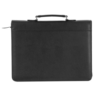 Vicenza A4 conference folder with zipper, black, product image (3)