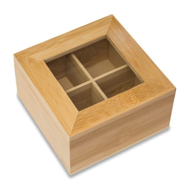 Tukao bamboo tea box, brown, product image (2)