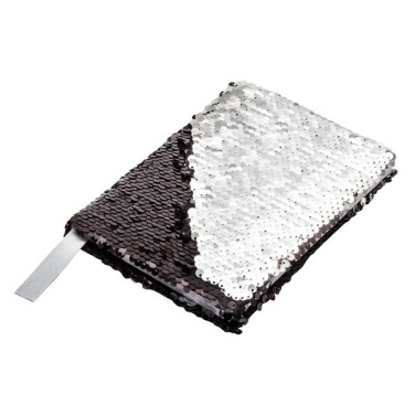 Sequin notepad, black, product image (3)