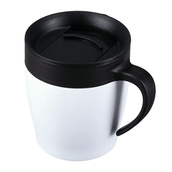 350 ml Chillout steel mug, white, product image (1)