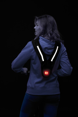 VEST SCOOT 2.0 BLACK HUOMIO – reflective safety vest, product image (2)