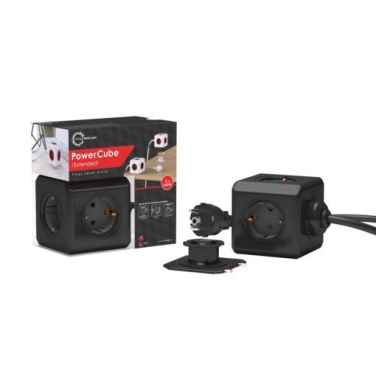 PowerCube Extended – black (3.0m) – power strip with USB ports, product image (2)