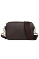 Aarni moose leather shoulder bag, Dark Brown/Gold