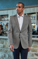 Brook Taverner Rory Slim Fit Stretch Jacket, grey