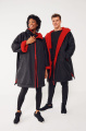 Finden & Hales loose-fitting all-weather jacket, black/red