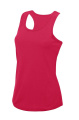 Just Cool women's racerback sporty tank top, Hot Pink