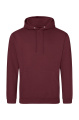 Just Hoods hooded sweatshirt, Burgundy smoke